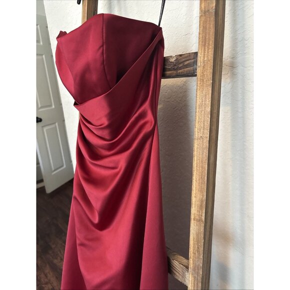Beautiful Alfred Angelo Crimson Red Formal Prom Quinceañera Dress Gown, Size XS - Picture 4 of 7